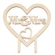 Personalised Chocolate Snack Display Mr&Mrs Heart Wedding Dessert Stand Shelf Rack Party Centrepiece