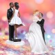 Romantic Funny Wedding Cake Topper Figure Bride Groom Couple Bridal Decorations