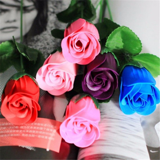 Simulation Artificial Rose Soap Flower For Wedding Party Home Decoration Valentines Day Gift