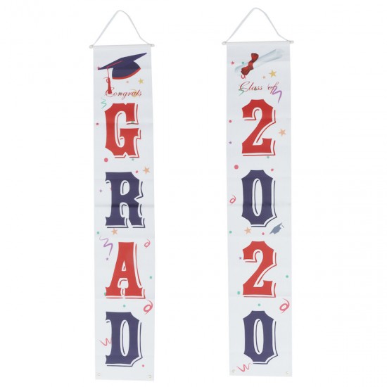 Waterproof Graduation Banner Door Curtain Removable Dormitory Sticker for Graduating Ceremony