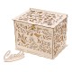 Wedding Card Post Wooden Box Collection Gift Card Boxes with Lock Patry Decor