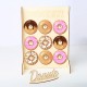 Wooden 9 Donut Wall Candy Stand Table Holder Home Decor Wedding Party Supplies Decorations
