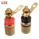 12X2Pcs Speaker Terminal Binding Post Banana Plug Socket Connector 12X2Pcs Speaker Terminal Binding Post Banana Plug Socket Connector