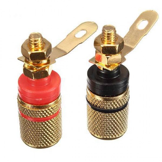 12X2Pcs Speaker Terminal Binding Post Banana Plug Socket Connector 12X2Pcs Speaker Terminal Binding Post Banana Plug Socket Connector