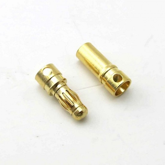 20 Pairs 5.5mm Gold Bullet Connector Banana Plug For ESC Battery Motor