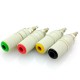 4Color 4mm Banana Socket Pure Copper Large Current Binding Post M5 Studs 30VAC-60VDC MAX 24A Banana Female Connector Plug 4Color 4mm Banana Socket Pure Copper Large Current Binding Post M5 Studs 30VAC-60VDC MAX 24A Banana Female Connector Plug