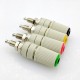 4Color 4mm Banana Socket Pure Copper Large Current Binding Post M5 Studs 30VAC-60VDC MAX 24A Banana Female Connector Plug