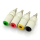 4Color 4mm Banana Socket Pure Copper Large Current Binding Post M5 Studs 30VAC-60VDC MAX 24A Banana Female Connector Plug 4Color 4mm Banana Socket Pure Copper Large Current Binding Post M5 Studs 30VAC-60VDC MAX 24A Banana Female Connector Plug