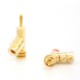 4Pcs Viborg Gold Plated Audio Banana Speaker Plug Connector 45 Dgree Lock Screw Welding Free