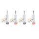 4Pcs Viborg Rhodium Plated Gold Banana Plug Audio Connector Speaker 45 Degree Lock Free Solder Screw 4Pcs Viborg Rhodium Plated Gold Banana Plug Audio Connector Speaker 45 Degree Lock Free Solder Screw