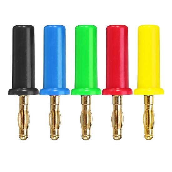 4mm Copper Gold Plated Banana Plug Connectors 5 Colors for RC Model 4mm Copper Gold Plated Banana Plug Connectors 5 Colors for RC Model