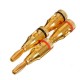 4pcs 4mm Speaker Banana Plug Audio Jack Cable Connector Adapter Gold 4pcs 4mm Speaker Banana Plug Audio Jack Cable Connector Adapter Gold