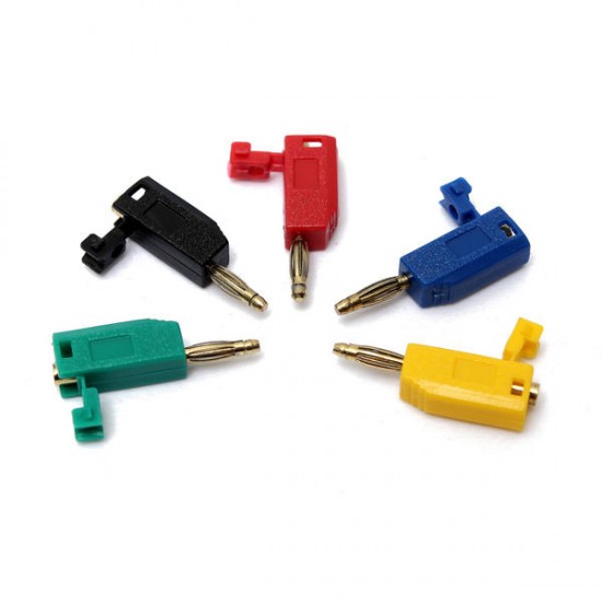 5 Colors 2mm Banana Plug Connector Jack For Speaker Amplifier Test Probes Terminals Cooper