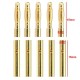 5 Pair 2mm Gold Bullet Connectors Banana Plugs For RC Car/Drone Lipo Battery