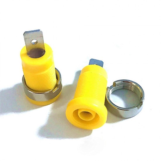 5 Pcs 4mm Banana Plugs Female Jack Socket Plug Wire Connector 5 Colors Each 1pcs Multimeter Socket Banana Head Female