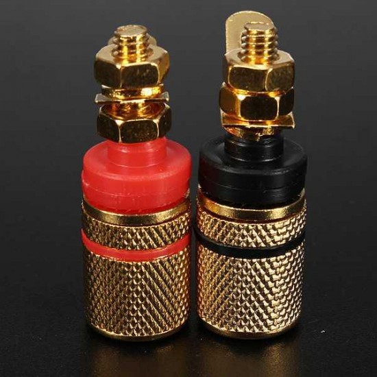 5X2Pcs Speaker Terminal Binding Post Banana Plug Socket Connector 5X2Pcs Speaker Terminal Binding Post Banana Plug Socket Connector