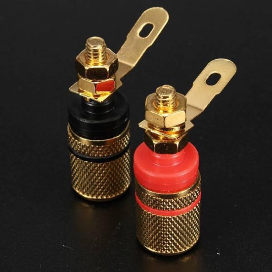 5X2Pcs Speaker Terminal Binding Post Banana Plug Socket Connector 5X2Pcs Speaker Terminal Binding Post Banana Plug Socket Connector