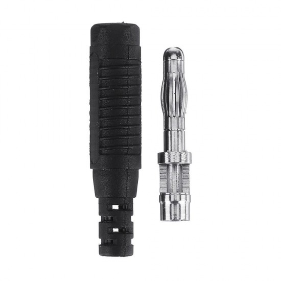 4mm Banana Bullet Connector Plug Nickel Plated Black/Red Color for Adapter Cable 4mm Banana Bullet Connector Plug Nickel Plated Black/Red Color for Adapter Cable