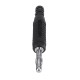 4mm Banana Bullet Connector Plug Nickel Plated Black/Red Color for Adapter Cable 4mm Banana Bullet Connector Plug Nickel Plated Black/Red Color for Adapter Cable