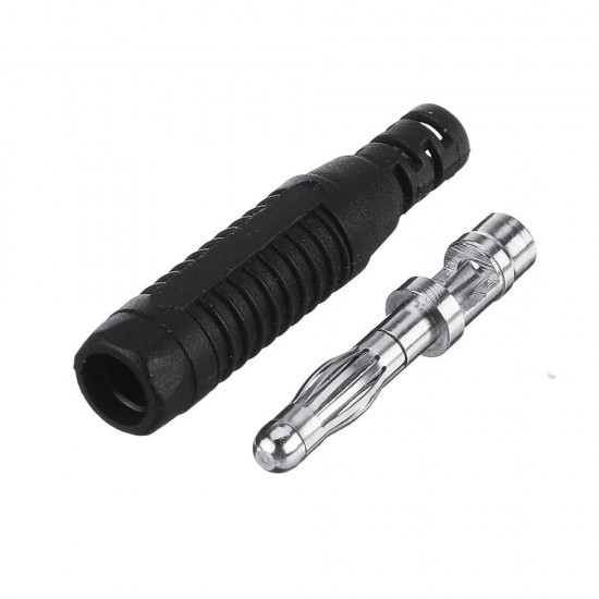 4mm Banana Bullet Connector Plug Nickel Plated Black/Red Color for Adapter Cable 4mm Banana Bullet Connector Plug Nickel Plated Black/Red Color for Adapter Cable