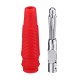 4mm Banana Bullet Connector Plug with Black Red Color Rubber sheath