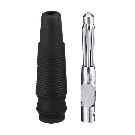 4mm Banana Bullet Connector Plug with Black Red Color Rubber sheath 4mm Banana Bullet Connector Plug with Black Red Color Rubber sheath