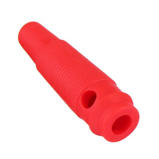 4mm Banana Bullet Connector Plug with Black Red Color Rubber sheath