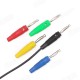 5 Colors 4mm Nickel Plated Copper Banana Plug Connector With PVC Rubber Sheath 5 Colors 4mm Nickel Plated Copper Banana Plug Connector With PVC Rubber Sheath