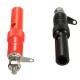 10 Pairs 4mm Terminal Banana Plug Socket Jack Connectors Instrument Light Tools Black and Red