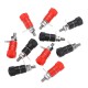 10Pcs 4mm Banana Socket Nickel-plated Link Post Nut Banana Plug Jack Connector Red Black