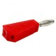 P3002 100Pcs Red 4mm Stackable Nickel Plated Speaker Multimeter Banana Plug Connector Test Probe Binding