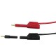 P7020 2Pcs 2mm Male to 4mm Female Banana Plug Jack for Speaker Test Probes Converter Connectors