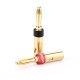 2 Pair 4 Pcs Corrosion-Resistant Banana Plug Connector for Audio Video Amplifier Speaker 2 Pair 4 Pcs Corrosion-Resistant Banana Plug Connector for Audio Video Amplifier Speaker