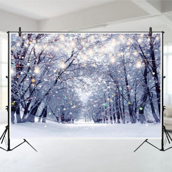 Christmas Snowflake Fantasy Forest Decor Photography Background Cloth Prop Christmas Snowflake Fantasy Forest Decor Photography Background Cloth Prop