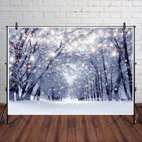 Christmas Snowflake Fantasy Forest Decor Photography Background Cloth Prop Christmas Snowflake Fantasy Forest Decor Photography Background Cloth Prop