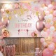 Happy Birthday Decorations Banner Large Rose Gold Balloons Backdrop Theme Poster Happy Birthday Decorations Banner Large Rose Gold Balloons Backdrop Theme Poster