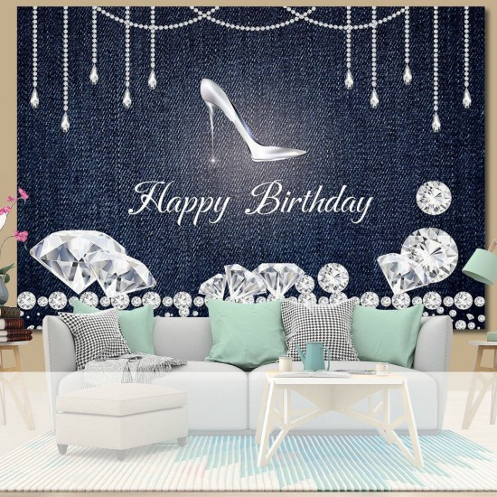 Happy Birthday Photography Backdrop Photo Background Studio Home Party Decor Props