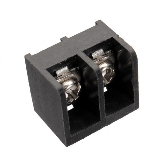 10pcs 2-4 Pin 8.25mm Barrier Screw Terminal Blocks Connectors Black