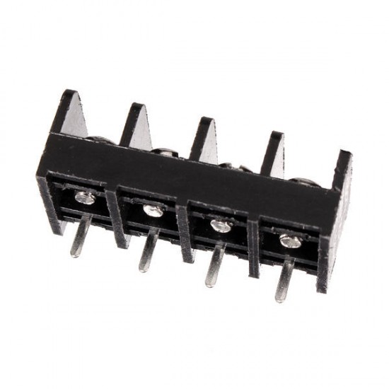 10pcs 2-4 Pin 8.25mm Barrier Screw Terminal Blocks Connectors Black