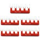 5/6/12 Positions Dual Rows 600V 15A Wire Barrier Block Terminal Strip Power Distribution Terminal