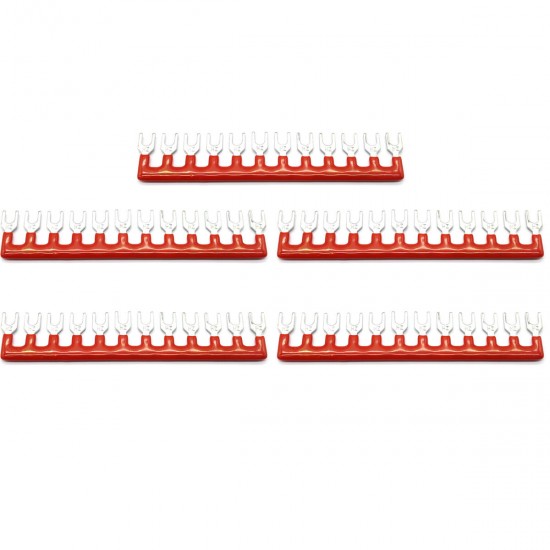 5/6/12 Positions Dual Rows 600V 15A Wire Barrier Block Terminal Strip Power Distribution Terminal