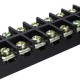 Dual 12 Position 15A 600V Screw Terminal Strip Covered Barrier Block