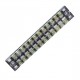 Dual 12 Position 15A 600V Screw Terminal Strip Covered Barrier Block