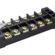 Dual 6 Position 25A 600V Screw Terminal Strip Covered Barrier Block