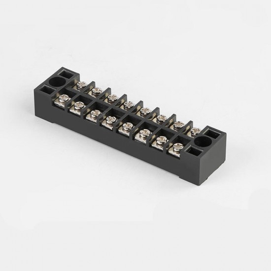 TB1504/1505/1506/1508/1510/1512 4-12P Terminal Block 600V 25A Dual Rows Barrier Block Screw Terminal Strip