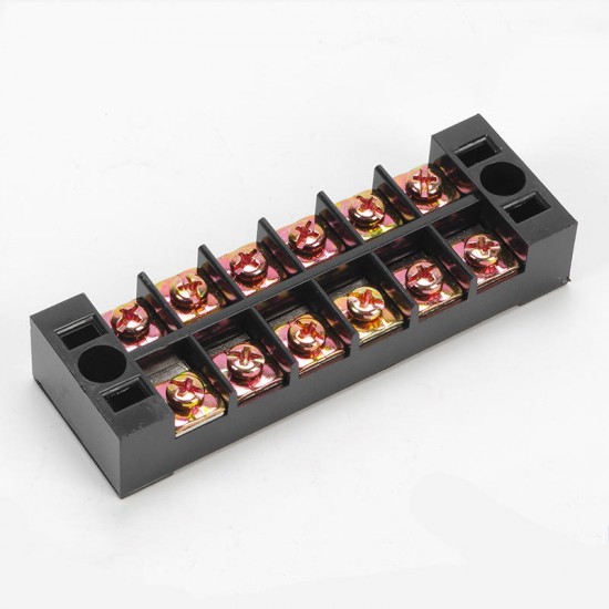 TB2504/2505/2506/2508/2510/2512 4-12P Terminal Block 600V 25A Dual Rows Barrier Block Screw Terminal Strip