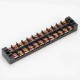 TB2504/2505/2506/2508/2510/2512 4-12P Terminal Block 600V 25A Dual Rows Barrier Block Screw Terminal Strip