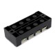 TB4504 600V 45A 4 Position Terminal Block Barrier Strip Dual Row Screw Block Covered W/ Removable Clear Plastic Insulating Cover TB4504 600V 45A 4 Position Terminal Block Barrier Strip Dual Row Screw Block Covered W/ Removable Clear Plastic Insulating Cover