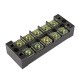 TB4505 600V 45A 5 Position Terminal Block Barrier Strip Dual Row Screw Block Covered W/ Removable Clear Plastic Insulating Cover TB4505 600V 45A 5 Position Terminal Block Barrier Strip Dual Row Screw Block Covered W/ Removable Clear Plastic Insulating Cover