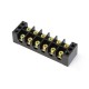 TBC6006 600V 60A 6 Position Terminal Block Barrier Strip Dual Row Screw Block Covered W/ Removable Clear Plastic Insulating Cover TBC6006 600V 60A 6 Position Terminal Block Barrier Strip Dual Row Screw Block Covered W/ Removable Clear Plastic Insulating Cover